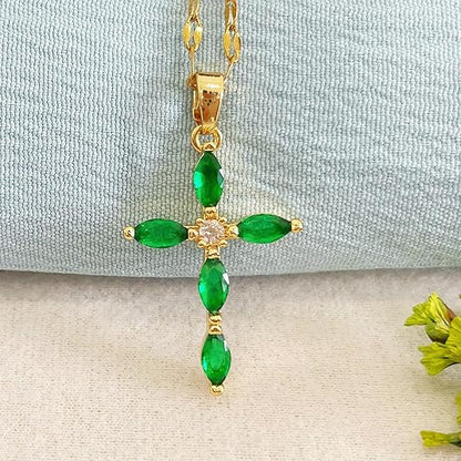 Smaragdi Cross Kaulakoru | Kulta