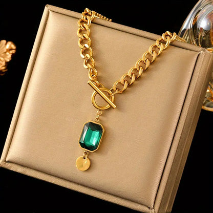 Kulta Smaragdi Chain Kaulakoru