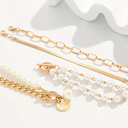 Chic Kulta 4-Piece Rannekorusetti - Snake, Helmet & Links | Kulta