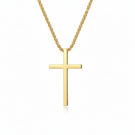 Bezel Cross Kaulakoru | Kulta