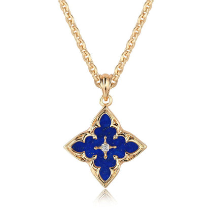 Blue Clover Pendant Kaulakoru | Kulta